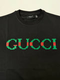 Gucci Pixelated Logo Graphic T-Shirt - Black Luxury Streetwear