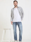 DIESEL Arctic Blue Denim – Vintage Fade Slim-Straight Fit