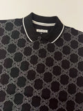 GUCCI Black Monogram Polo Shirt