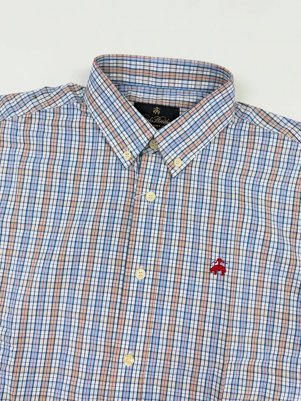 Brooks Brothers Tailored Fit Micro-Check Oxford Shirt