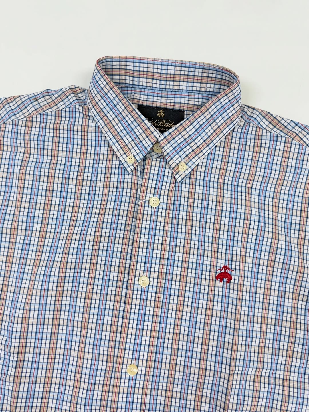 Brooks Brothers Tailored Fit Micro-Check Oxford Shirt