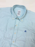 Brooks Brothers Regent Fit Fine Stripe Button-Down – Sky Blue