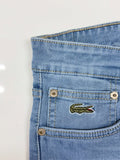 Lacoste Signature Croc Light Wash Slim Jeans
