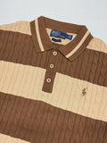 Polo Ralph Lauren Cable-Knit Striped Polo