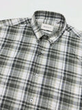 Men’s Classic Plaid Button-Down Shirt – Olive & Cream