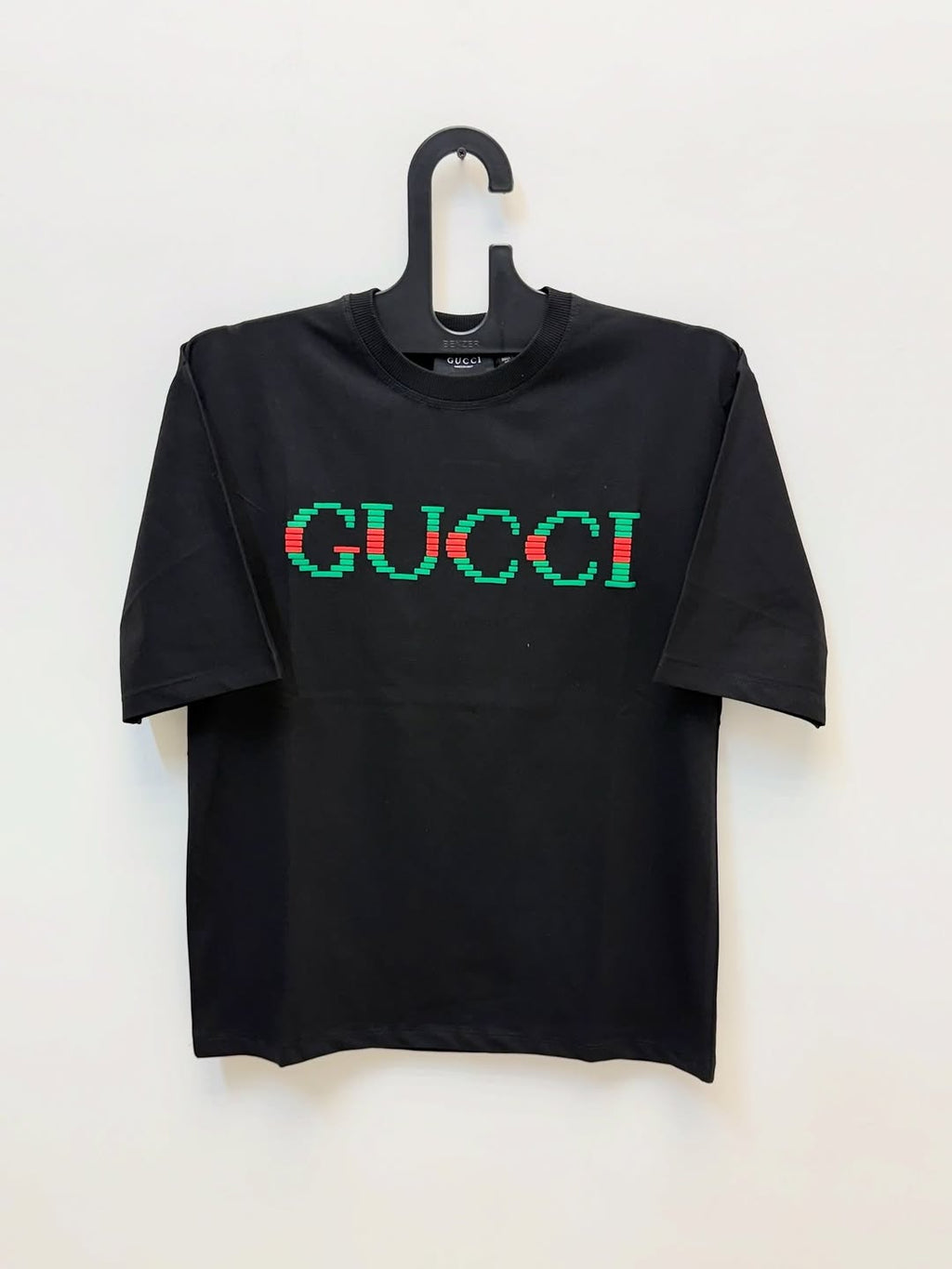 Gucci Pixelated Logo Graphic T-Shirt - Black Luxury Streetwear