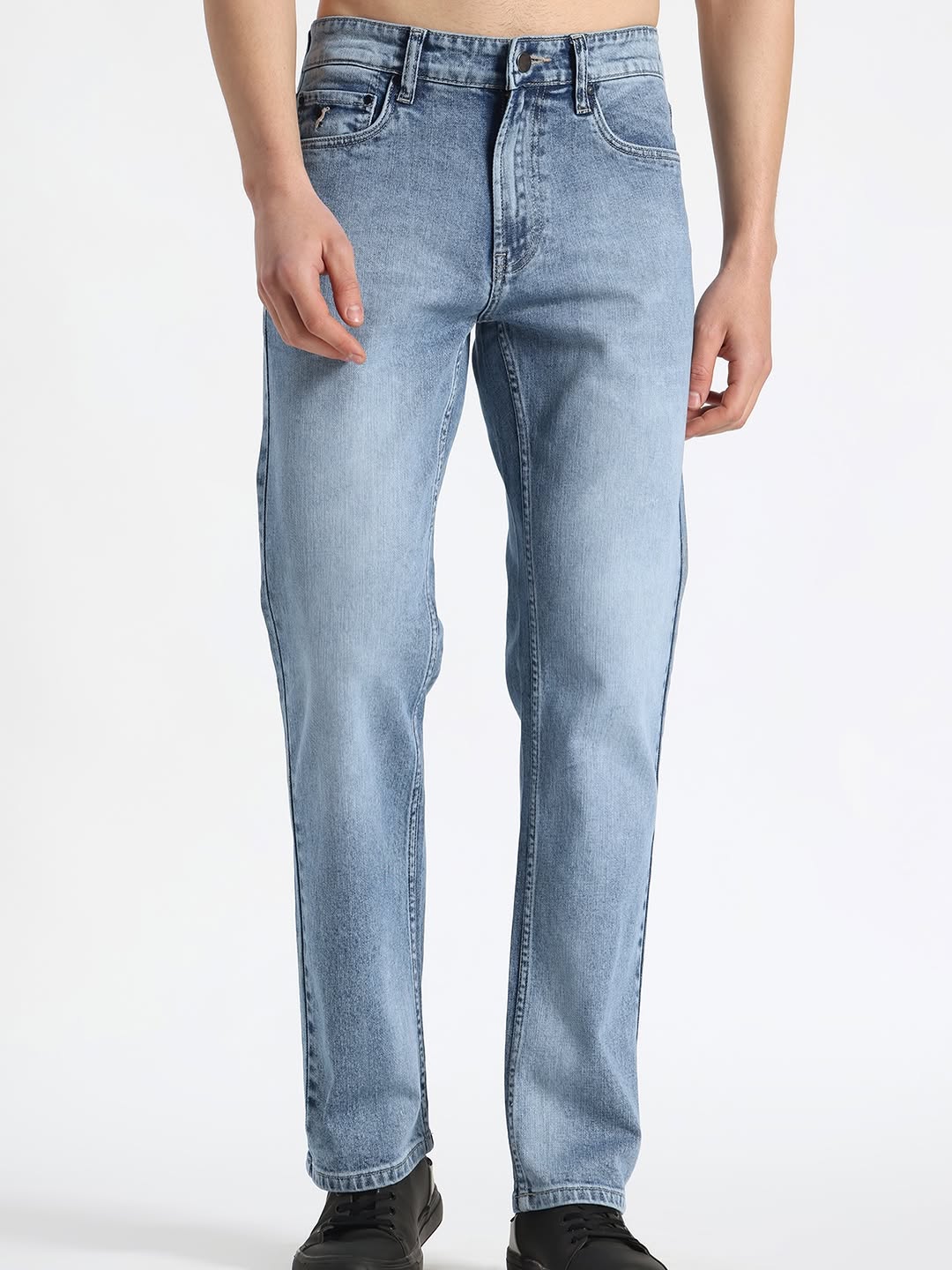 90s Heritage Straight Denim – Arctic Blue