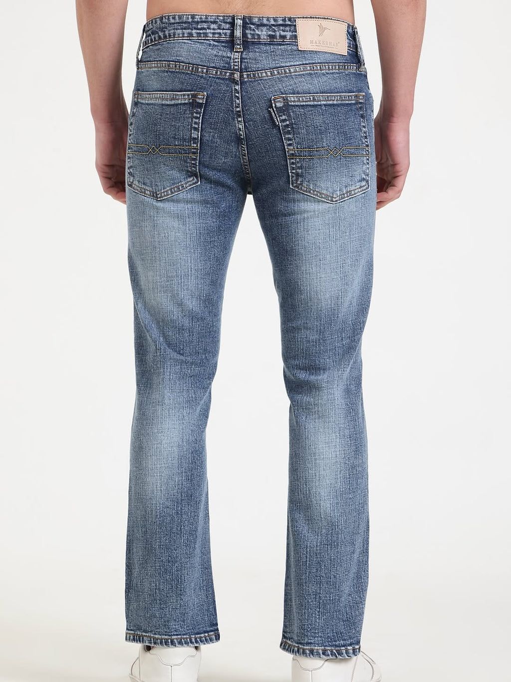DIESEL Arctic Blue Denim – Vintage Fade Slim-Straight Fit