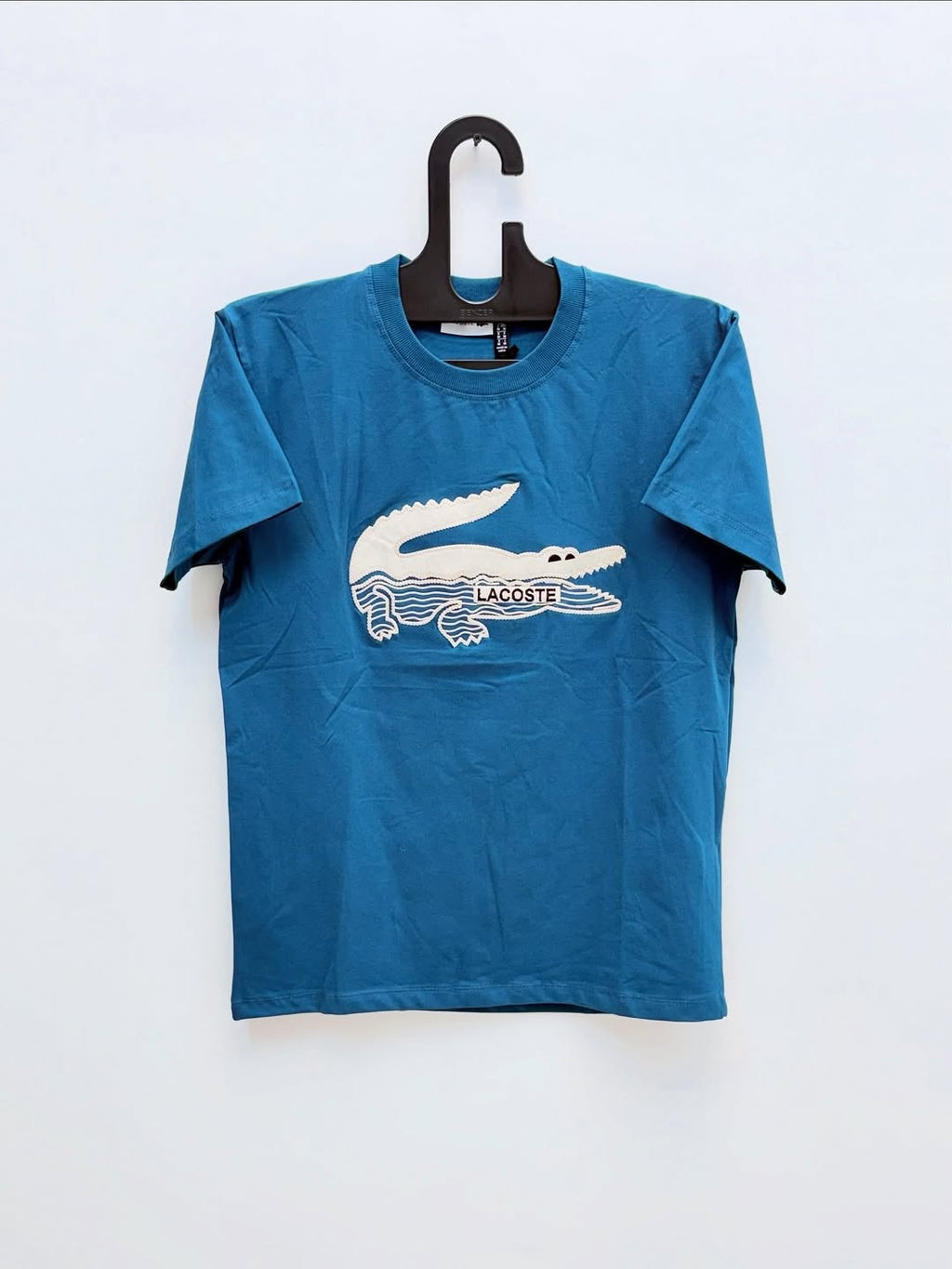 Lacoste Nautical Oversized Crocodile Graphic T-Shirt - Marine Blue