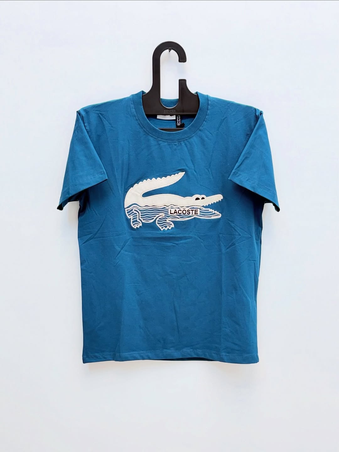 Lacoste Nautical Oversized Crocodile Graphic T-Shirt - Marine Blue
