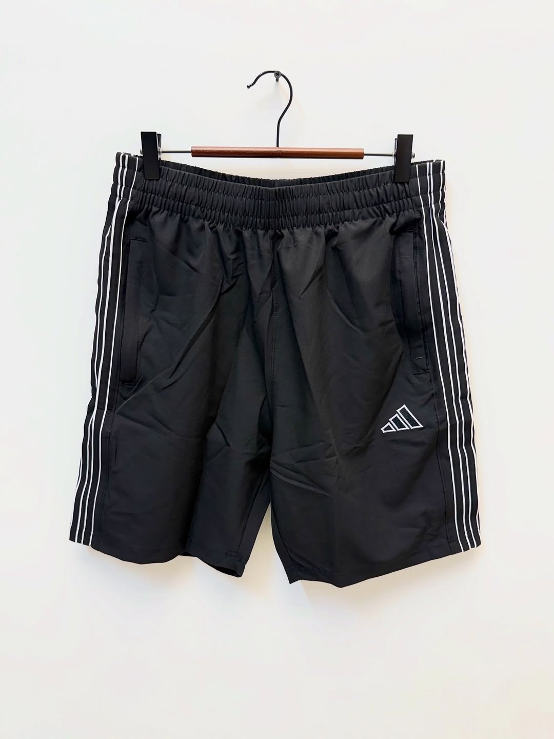 Adidas Men’s Performance 3-Stripe Training Shorts – Core Black